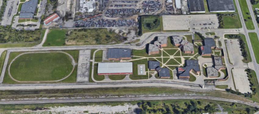Detroit Detention Center - Overhead View
